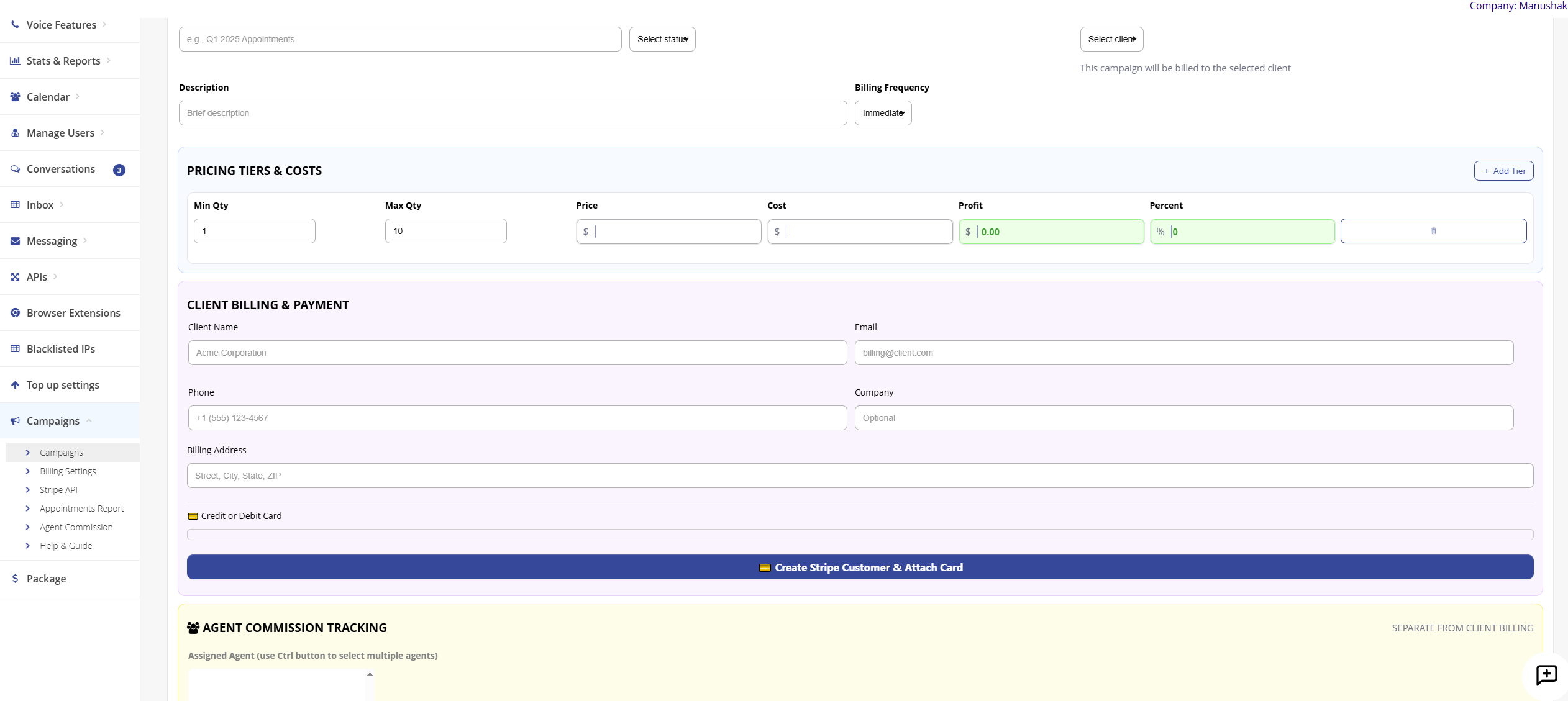 Pricing Configuration