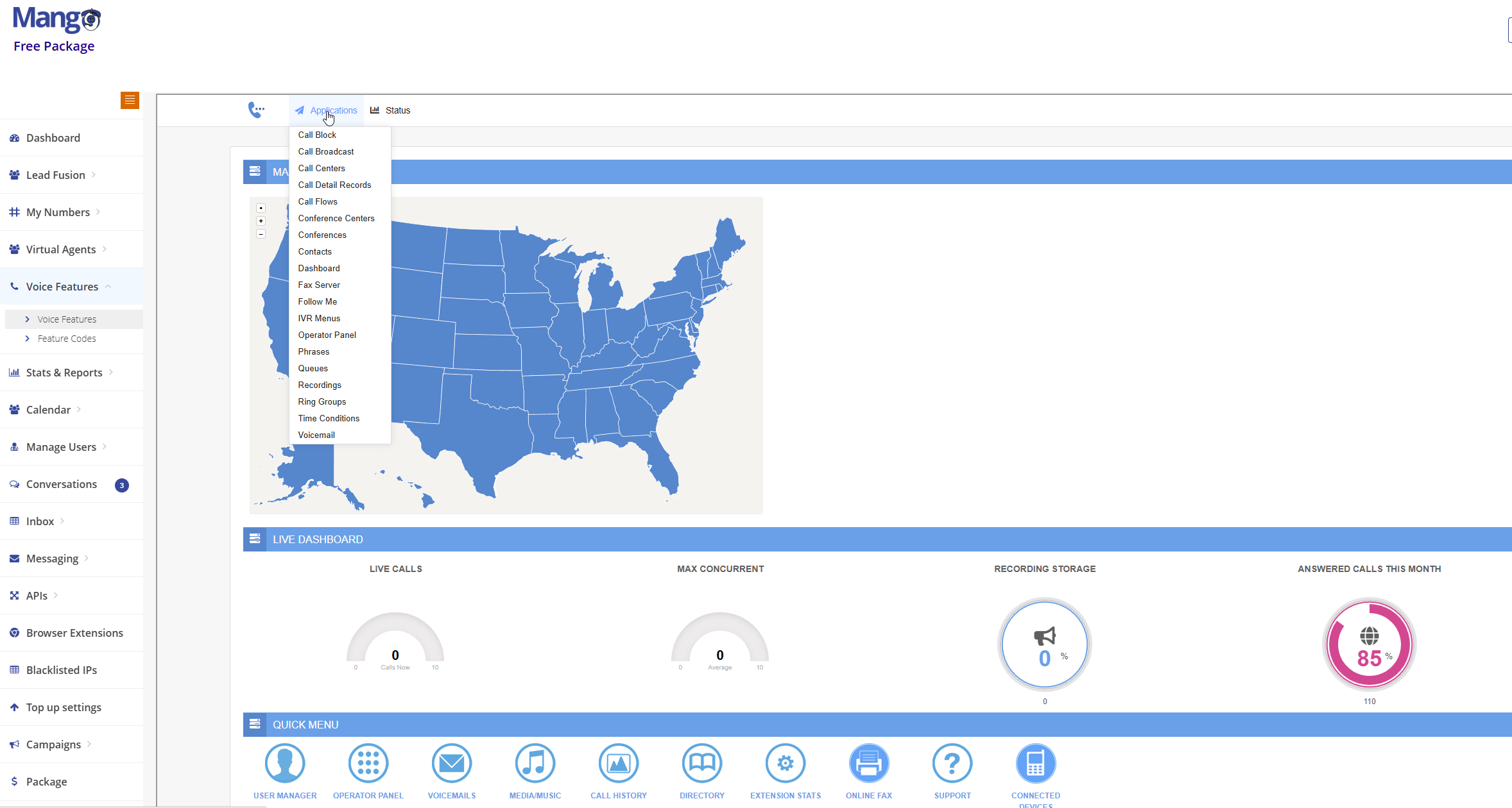 Voice Features Dashboard
